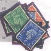 INGLATERRA - GEORGE VI - USADO - Y 209b + 209Ab + 210b + 211b 