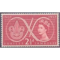 INGLATERRA - 1955 - USADO - CASTELOS E COROA DE ST. EDUARD - FILIGRANA N - 3 SELOS - Y 284/86 