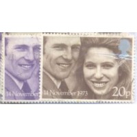 INGLATERRA - 1973 - USADOS - CASAMENTO DA PRINCESA ANNE E DO CAPITÃO M PHILLIPS - Y 700/01
