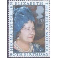 INGLATERRA - 1980 - MINT - REALEZA - 80º ANIVERSÁRIO DA RAINHA MÃE, DA INGLATERRA - RETRATO - Y 0950 