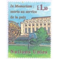 ONU GENEVE - 1999 - EM MEMÓRIA DOS MORTOS A SERVIÇO DA PAZ - SEDE GENEVE - Y 397