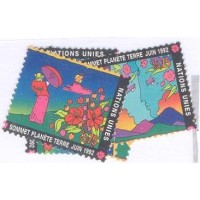 ONU GENEVE - 1992 - REUNIÃO DO PLANETA TERRA - SÉRIE 4 SELOS NOVOS - Y 227/30