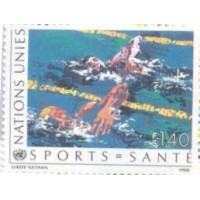ONU GENEVE - 1988 - A SAÚDE NOS ESPORTES - SÉRIE 2 SELOS - Y 169/170