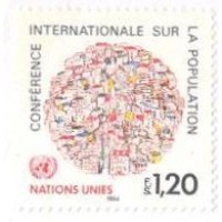ONU GENEVE - 1984 - CONFERÊNCIA SOBRE A POPULAÇÃO - MINT - Y 119