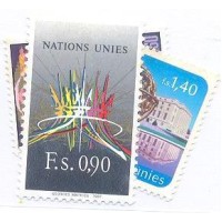 ONU GENEVE - 1987/88 - 3 SELOS REGULARES - MINT - Y 152/153+162