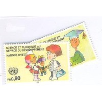 ONU GENEVE - 1992 - CIÊNCIA E TECNOLOGIA - SÉRIE 2 SELOS - MINT - Y 233/34 