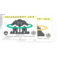 ONU GENEVE - 1993 - PROTEÇÃO MEIO AMBIENTE - SÉRIE 2 SELOS - MINT - Y 247/48 