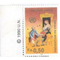ONU GENEVE - 1990 - PREVENÇÃO DO CRIME - SÉRIE 2 SELOS - MINT - Y 194/95