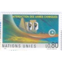 ONU GENEVE - 1991 - INTERDIÇÃO DAS ARMAS QUÍMICAS - 2 SELOS - MINT - Y 212/13 