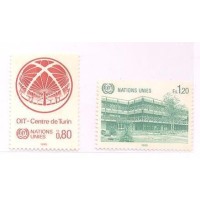 ONU GENEVE - 1985 - CENTRO PERFECIONAMENTO PROFISSIONAL - SÉRIE 2 SELOS - MINT - Y 127/28