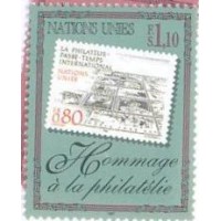 ONU GENEVE - 1997 - HOMENAGEM A FILATÉLICA - SÉRIE 2 SELOS - MINT - Y 338/39 
