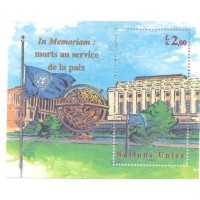 ONU GENEVE - 1999 - EM MEMORIA DOS MORTOS PELA PAZ - BLOCO - MINT - Y BL-3