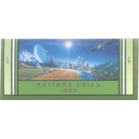 ONU GENEVE - 1999 - 3ª  CONFERÊNCIA SOBRE UTILIZAÇÃO PACIFICA DO ESPAÇO - SÉRIE 2 SELOS - MINT - SE-TENANT - Y 387/88 