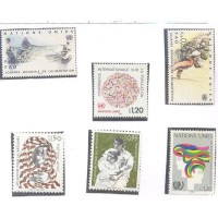 ONU GENEVE - 1984 - 6 SELOS - ANO INCOMPLETO 