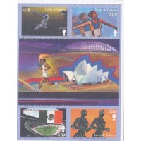 TURKS E CAICOS - BLOCO - OLIMPÍADAS - MINT 