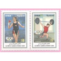 SYRIA - 2000 - 2 SELOS - OLIMPÍADAS DE SYDNEI
