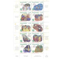 VENEZUELA - 1999 - MINI FOLHA - OLIMPÍADAS - NOVO - COM PONTOS DE FERRUGEM