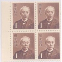 JAPÃO - 1951 - SÉRIE CORRENTE - BARÃO MAEJIMA - QUADRA - MINT - Y 468 