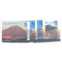 ARGENTINA - 2014 - VULCÕES - 4 SELOS - MINT
