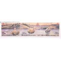 KOREA DO NORTE - NAVIOS PARTINDO DE POÇOS - 3 SELOS - MINT - Y 1944/46