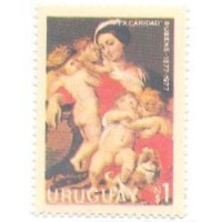 URUGUAY - 1977 - 400º ANIVERSÁRIO DO NASCIMENTO DE RUBENS - QUADRO: A CARIDADE