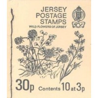 JERSEY - 1973 - CADERNETA C/ 10 SELOS - MINT - FLORES