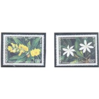 Nova Caledônia - 1990 - 2 SELOS - MINT - FLORES - YT-599/600