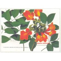 GRENADINE - NOVO - C/ PONTOS DE FERRUGEM - FLORES - BLOCO - BL-160