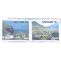 FAROER - 1993 - NORDEN 93 TURISMO NOS PAÍSES NÓRDICOS PAISAGENS - SÉRIE 2 SELOS - MINT - YT-0242/43