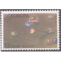 BÉLGICA - 1989 - TEMA EUROPA: BRINCADEIRAS DE CRIANÇAS - SÉRIE 2 SELOS - MINT - Y 2323/24 