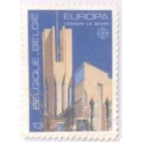 BÉLGICA - 1987 - TEMA EUROPA - ARQUITETURA MODERNA - SÉRIE 2 SELOS - MINT - Y 2251/52