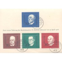 ALEMANHA FEDERAL - 1968 - BLOCO - USADO - MI-BL-04
