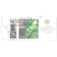 ALEMANHA FEDERAL - 1999 - SELO DESTACADO DO BLOCO - USADO - MI-2051/54