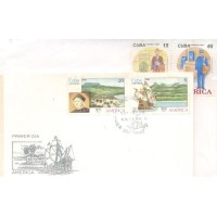 CUBA - FDC - ACUMULAÇÃO - CONJUNTO C/ 6 FDC DIFERENTES DO TEMA AMÉRICA UPAEP DOS SEGUINTES ANOS: 1990, 1992, 1994, 1995, 1996, 1997 - TODOS SELADOS E CARIMBADOS ALGUNS C- PONTOS DE FERRUGEM