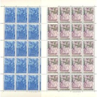 JAPÃO - 1973 - PARQUE NACIONAL TENRYU-OKUMIKAWA - 2 FOLHINHA COM 20 SELOS MINT CADA - Y 1089/90