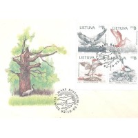 LITUANIA - 2003 - FDC - FAUNA DO MAR BÁLTICO -  AVES - BLOCO