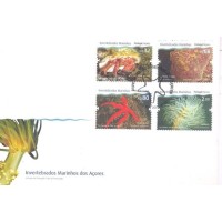 AÇORES - 2010 - FDC - FAUNA MARINHA - INVERTEBRADOS MARINHOS DOS AÇORES C/ SÉRIE 4 SELOS 