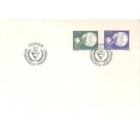SUÉCIA - 1981 - FDC - ANO INTERNACIONAL DAS PESSOAS PORTADORAS DE DEFICIÊNCIA - CRIANÇA DEFICIENTE VISUAL ESTUDA GLOBO TERRESTRE EM RELEVO - Y 1125/1126