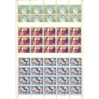 JAPÃO - 1974 - CONTO JAPONÊS "A HISTÓRIA DO CORTADOR DE BAMBU" - 3 FOLHINHAS COM 20 SELOS MINT CADA - Y 1117/19