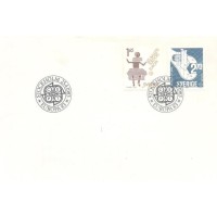 SUECIA - 1983 - FDC - TEMA EUROPA AS GRANDES OBRAS DO GÊNIO HUMANO - CRIAÇÃO DO BALLET SUECO E INVENÇÃO DA CHAVE UNIVERSAL POR JOHANSSON - Y 1219/1220