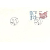 SUECIA - 1980 - FDC - ARTESANATO ANTIGO - CADEIRA DE 1831 E BERÇO DA 1ª METADE DO SÉCULO XIX - SÉRIE 2 SELOS - Y 1097/98