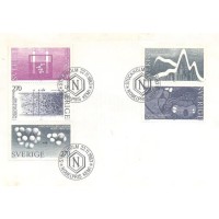 SUECIA - 1982 - FDC - LAUREADOR SUECOS DO PRÊMIO NOBEL - QUÍMICA - ILUSTRAÇÕES DOS TRABALHOS - Y 1244/1248