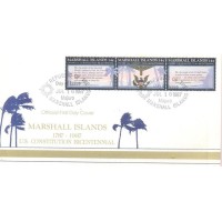 MARSHALL - 1987 - FDC - BICENTENÁRIO DA CONSTITUIÇÃO DOS EUA