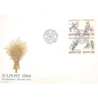SUÉCIA - 1984 - FDC - AVE - SELOS PARA CORRESPONDÊNCIA DE NATAL PASSARINHOS - Y 1289/1292 
