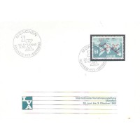 SUIÇA- 1965 - FDC - COMUNICAÇÃO - CENTENÁRIO DA UNIÃO INTERNACIONAL DAS TELECOMUNICAÇÕES - 50c MAPA MUNDI E MARCAÇÃO DAS TELECOMUNICAÇÕES SOBRE FDC PRÓPRIO - Y 746