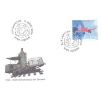SUIÇA - 2009 - FDC - AINDA NÃO CADASTRADO: 1f 30 AVIÃO LOOKEED 9c SPECIAL SOBRE FDC ILUSTRADO