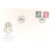 SUÉCIA - 1984 - FDC - REALEZA - SÉRIE CORRENTE - EFÍGIE DO REI CARLOS XVI GUSTAVO E DA RAINHA SÍLVIA - SÉRIE 2 SELOS - Y 1254/55 