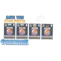 GILBRALTAR - 1985 - FDC - MEDICINA: CAMPANHA CONTRA A POLIOMIELITE - SÉRIE 4 SELOS EMITIDOS EM SE-TENANT SOBRE FDC - Y 0497/500