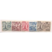 VATICANO - 1951 - NOVO - S/ GOMA - YT-167/71 