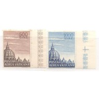VATICANO - 1953 - AÉREOS - YT-22/23 - NOVO - C/ PONTOS DE FERRUGEM